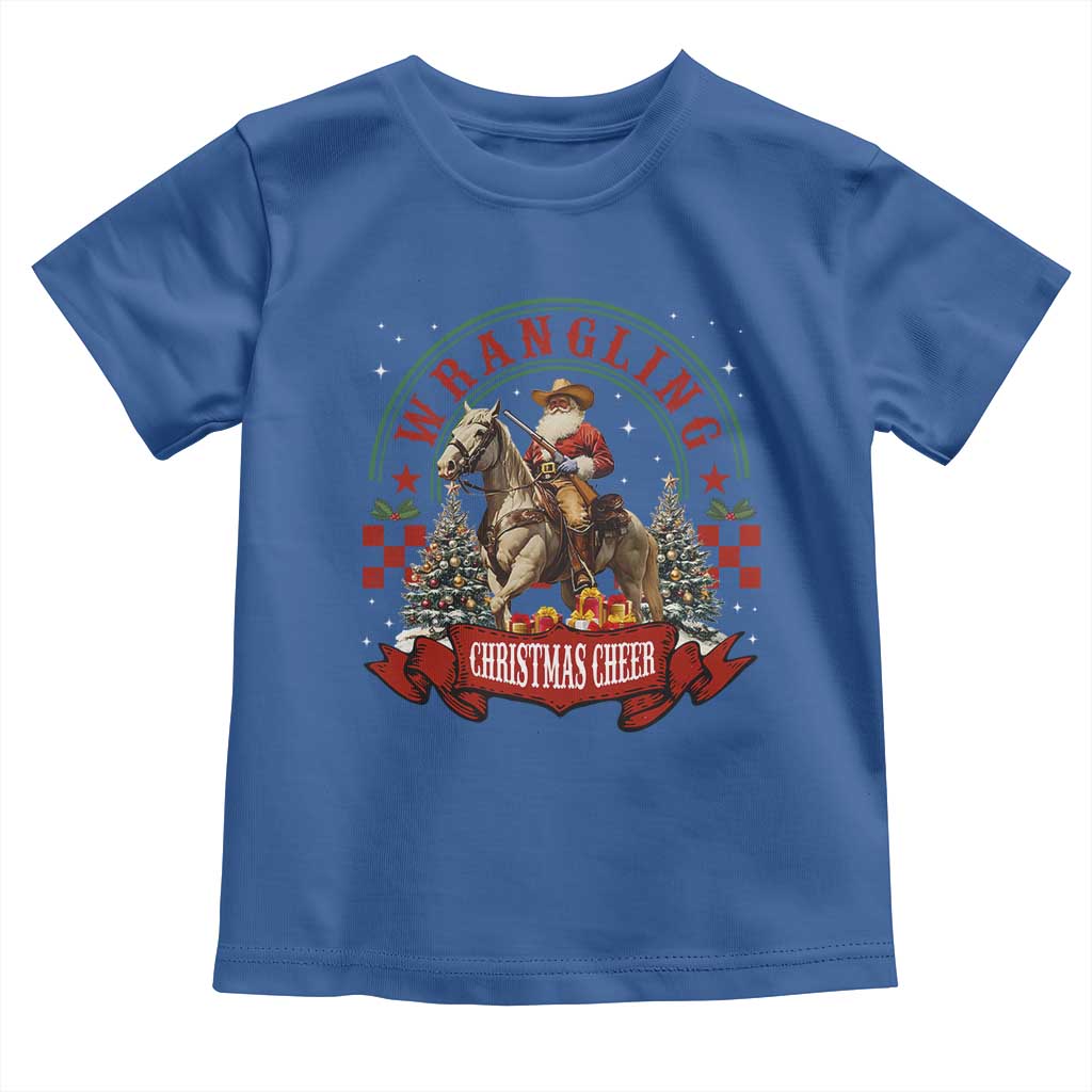 Western Christmas Toddler T Shirt Howdy Country Christmas Horse Xmas Cheer - African Pride