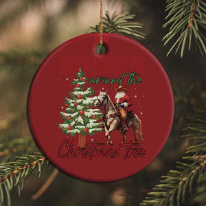 Western Christmas Christmas Ornament Vintage 90s Cowboy Santa Claus Xmas Tree - African Pride