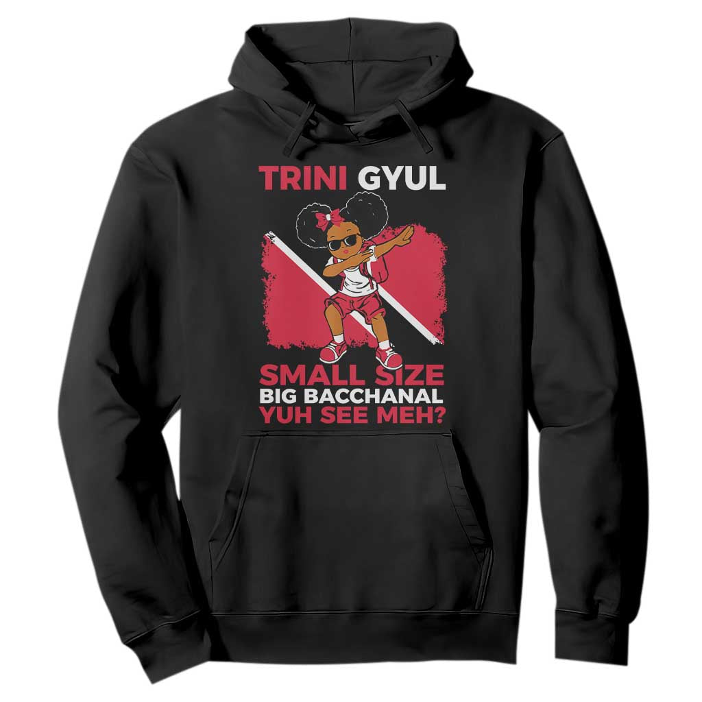 Trini Gyul Hoodie Funny Trinidadian Girl Afro Island Girls Caribbean - African Pride