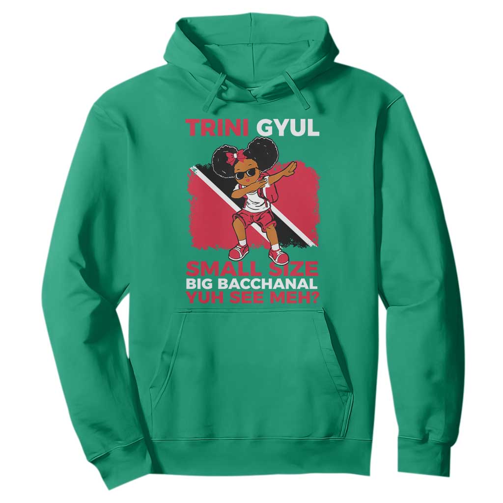 Trini Gyul Hoodie Funny Trinidadian Girl Afro Island Girls Caribbean - African Pride
