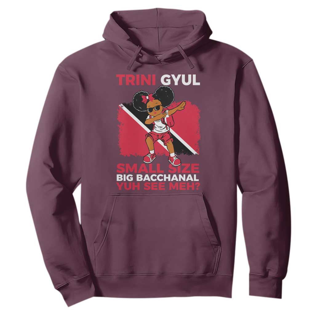 Trini Gyul Hoodie Funny Trinidadian Girl Afro Island Girls Caribbean - African Pride