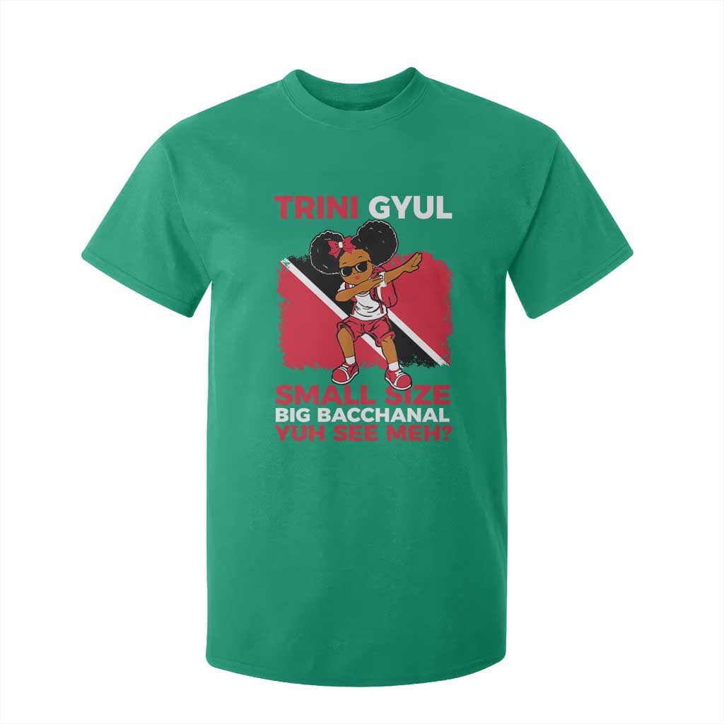 Trini Gyul T Shirt For Kid Funny Trinidadian Girl Afro Island Girls Caribbean - African Pride