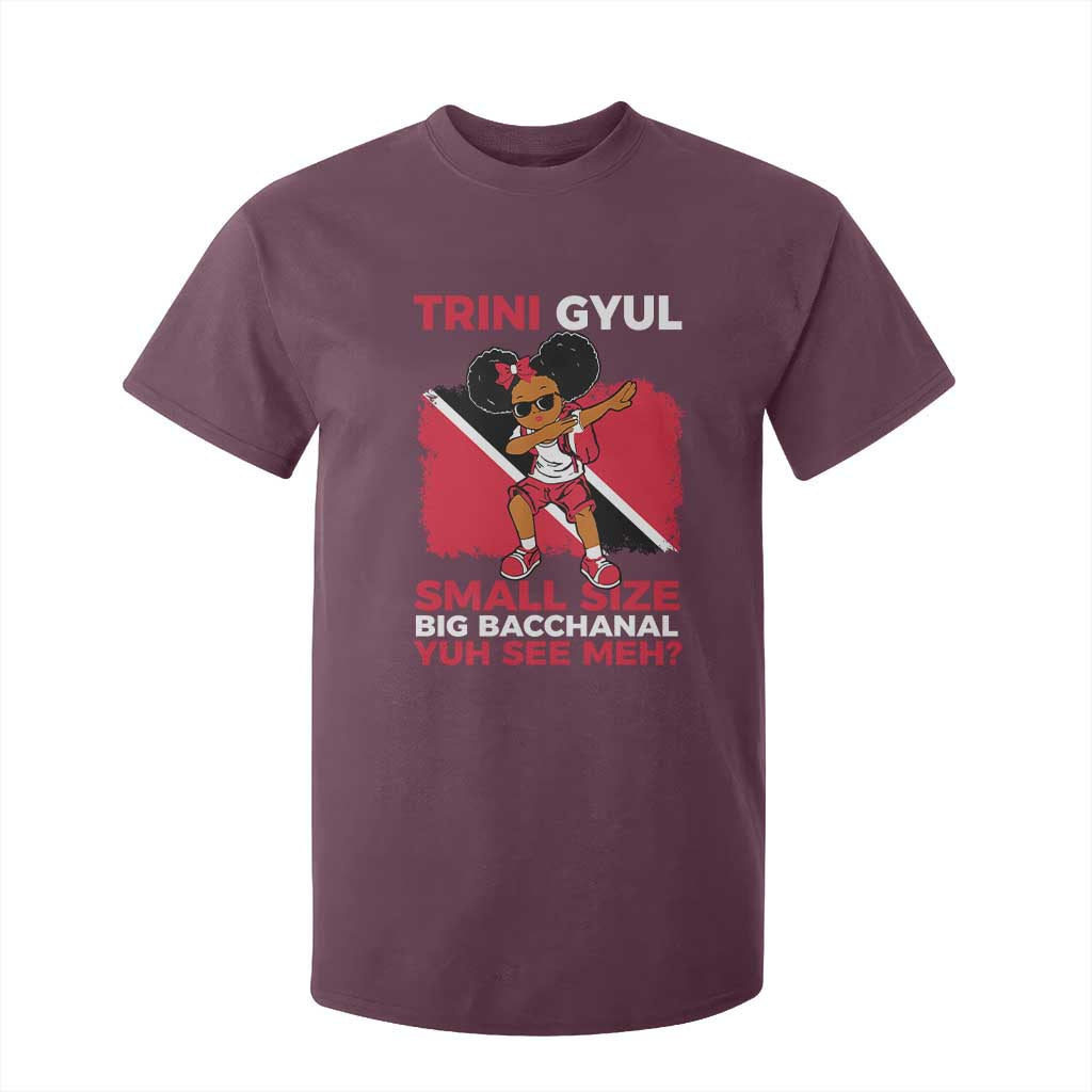 Trini Gyul T Shirt For Kid Funny Trinidadian Girl Afro Island Girls Caribbean - African Pride