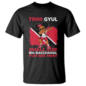 Trini Gyul T Shirt Funny Trinidadian Girl Afro Island Girls Caribbean - African Pride