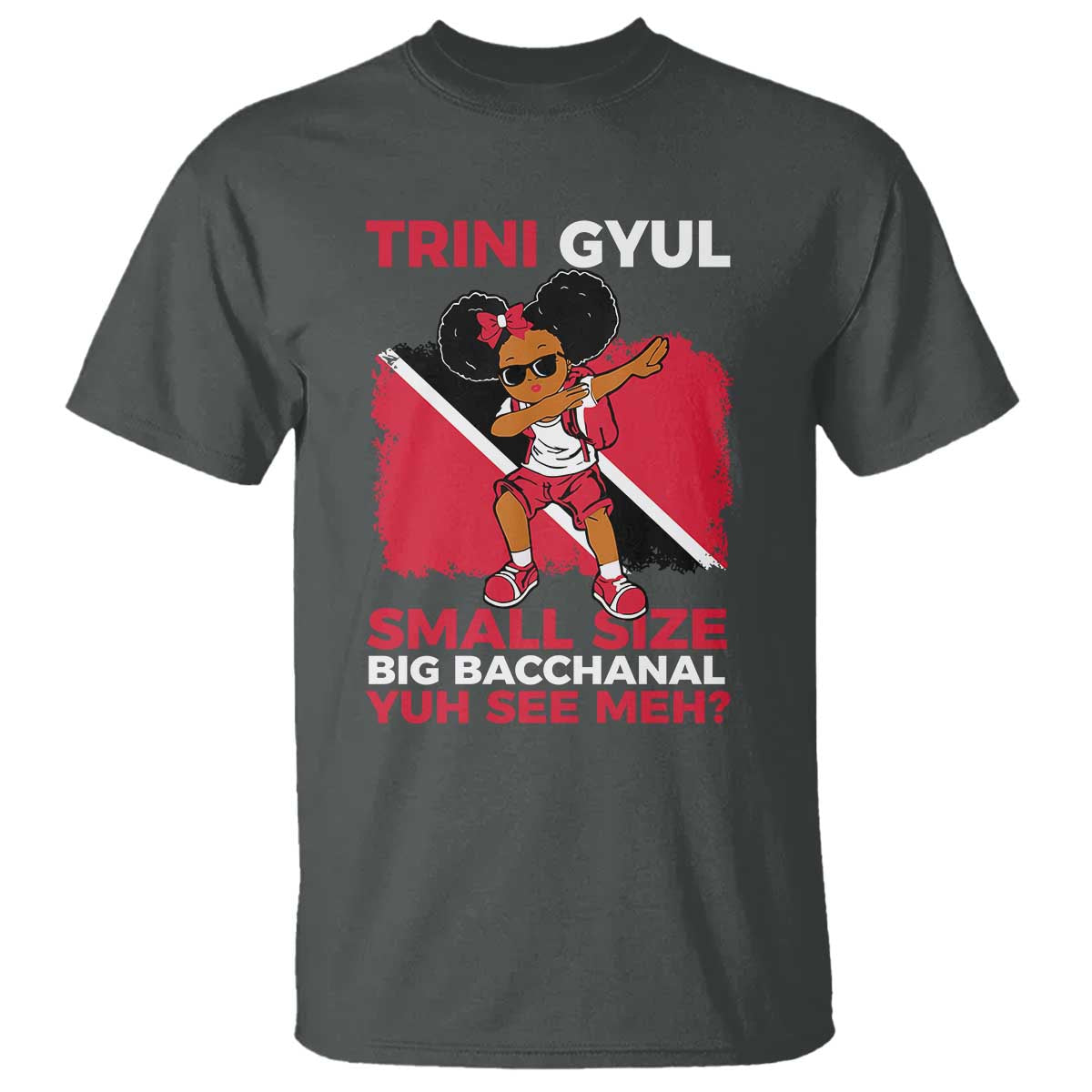 Trini Gyul T Shirt Funny Trinidadian Girl Afro Island Girls Caribbean - African Pride