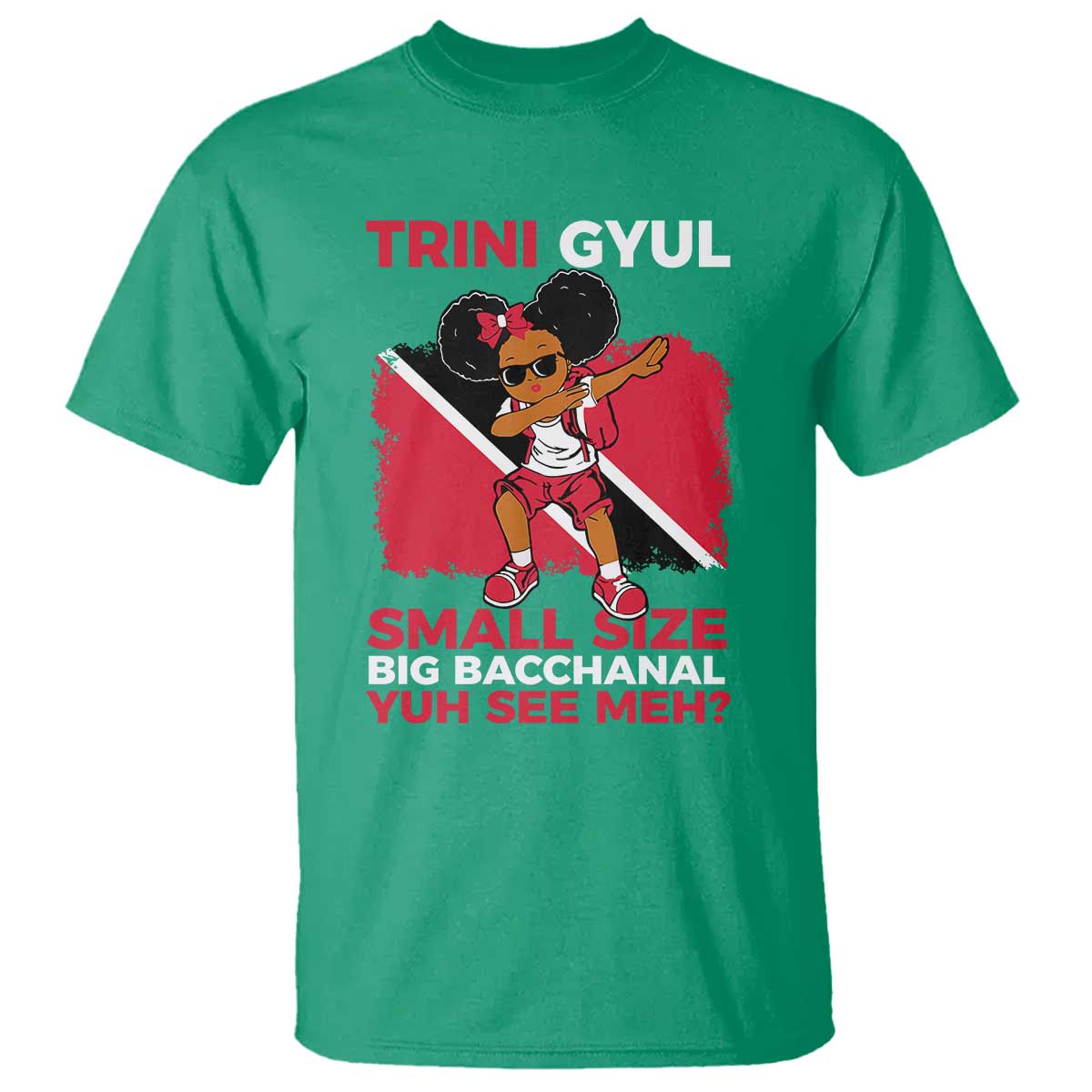 Trini Gyul T Shirt Funny Trinidadian Girl Afro Island Girls Caribbean - African Pride