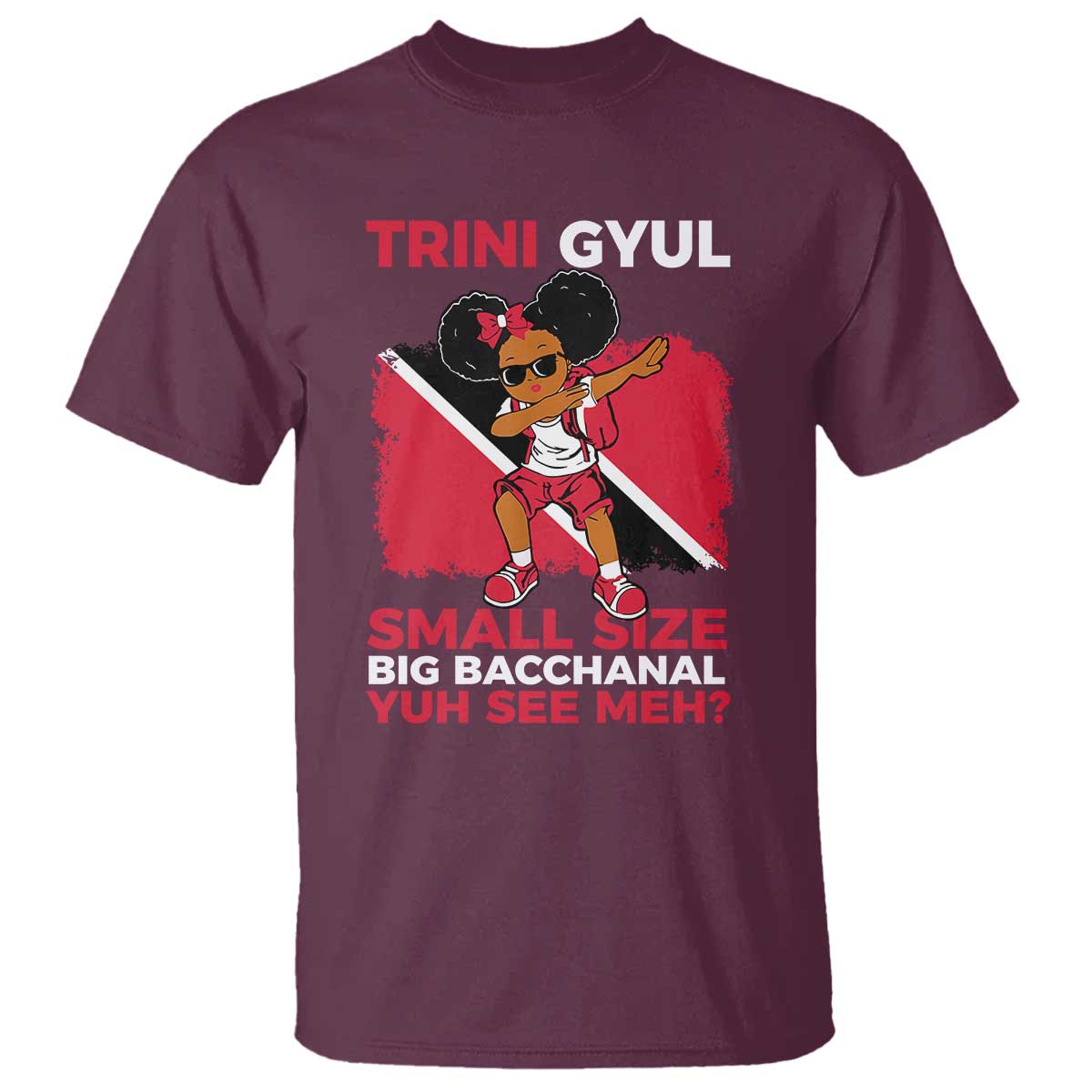Trini Gyul T Shirt Funny Trinidadian Girl Afro Island Girls Caribbean - African Pride