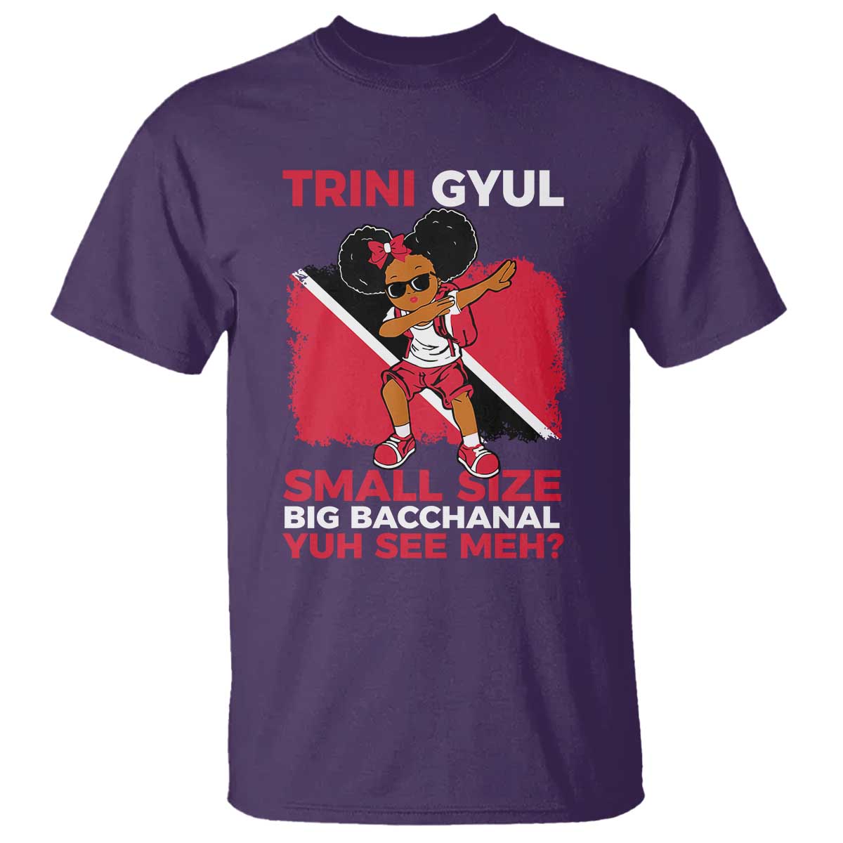Trini Gyul T Shirt Funny Trinidadian Girl Afro Island Girls Caribbean - African Pride