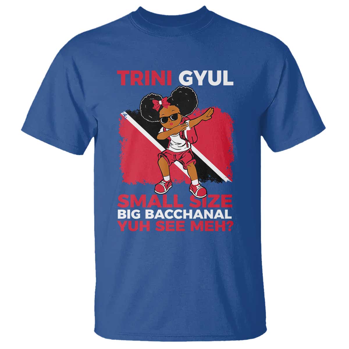 Trini Gyul T Shirt Funny Trinidadian Girl Afro Island Girls Caribbean - African Pride