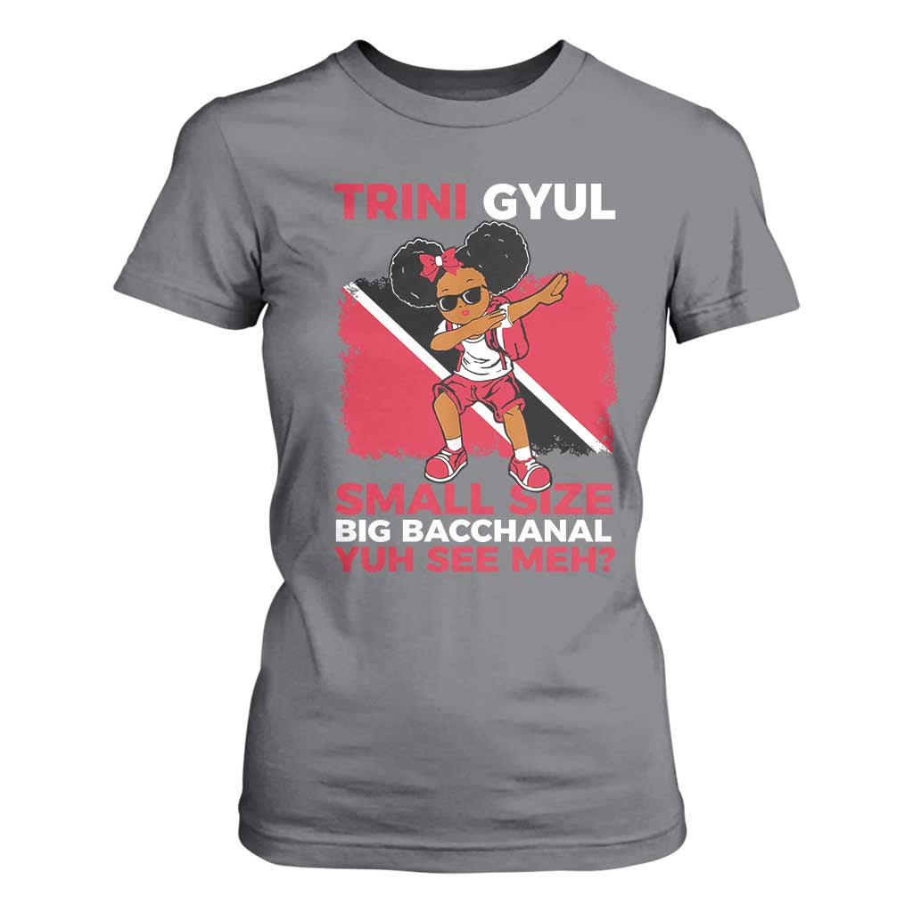 Trini Gyul T Shirt For Women Funny Trinidadian Girl Afro Island Girls Caribbean - African Pride