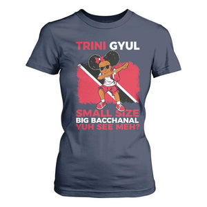 Trini Gyul T Shirt For Women Funny Trinidadian Girl Afro Island Girls Caribbean - African Pride
