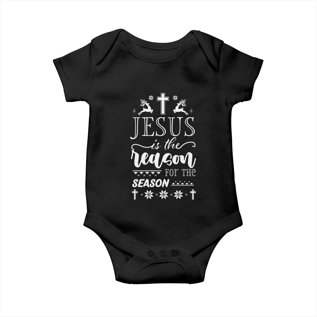 Christian Christmas Baby Onesie Jesus Is The Reason For The Season Xmas Faith - African Pride