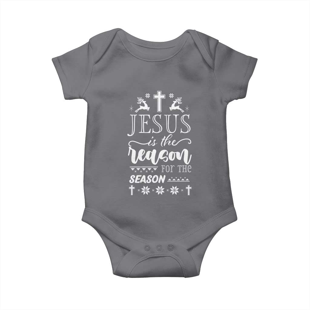 Christian Christmas Baby Onesie Jesus Is The Reason For The Season Xmas Faith - African Pride