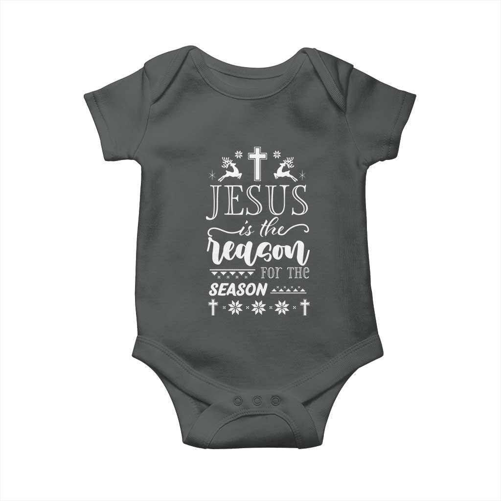 Christian Christmas Baby Onesie Jesus Is The Reason For The Season Xmas Faith - African Pride