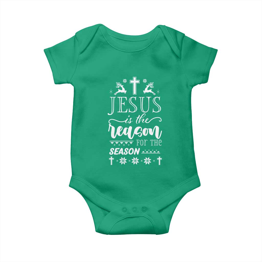 Christian Christmas Baby Onesie Jesus Is The Reason For The Season Xmas Faith - African Pride