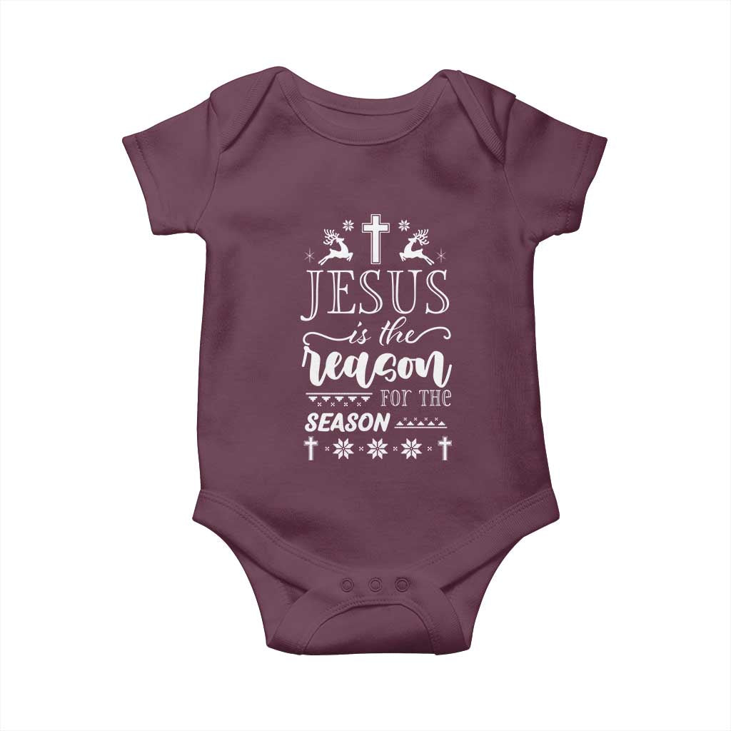 Christian Christmas Baby Onesie Jesus Is The Reason For The Season Xmas Faith - African Pride
