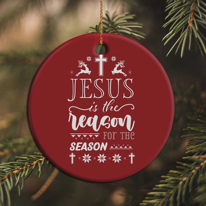 Christian Christmas Christmas Ornament Jesus Is The Reason For The Season Xmas Faith - African Pride