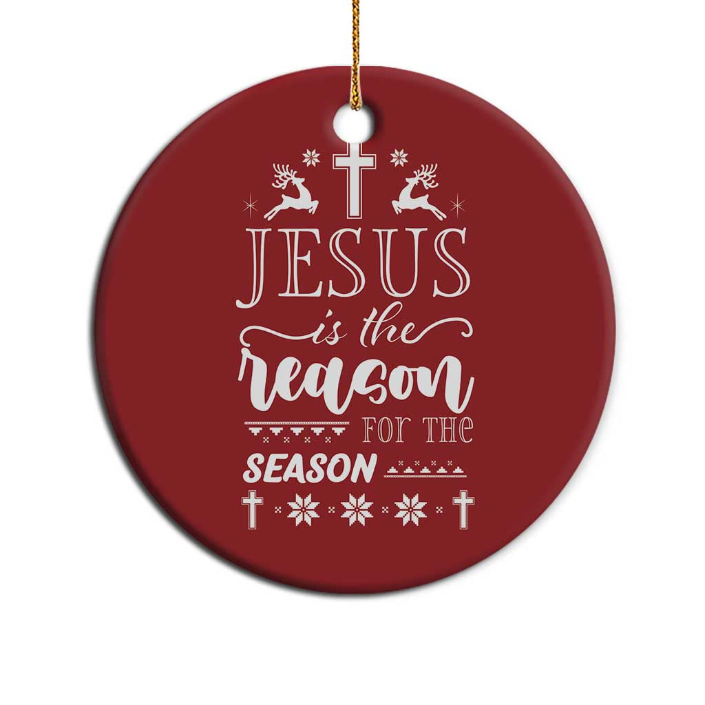 Christian Christmas Christmas Ornament Jesus Is The Reason For The Season Xmas Faith - African Pride