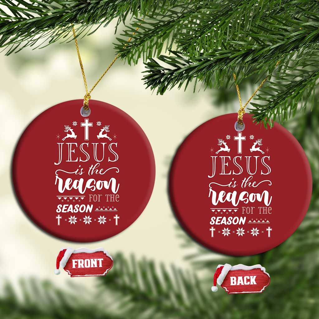Christian Christmas Christmas Ornament Jesus Is The Reason For The Season Xmas Faith - African Pride