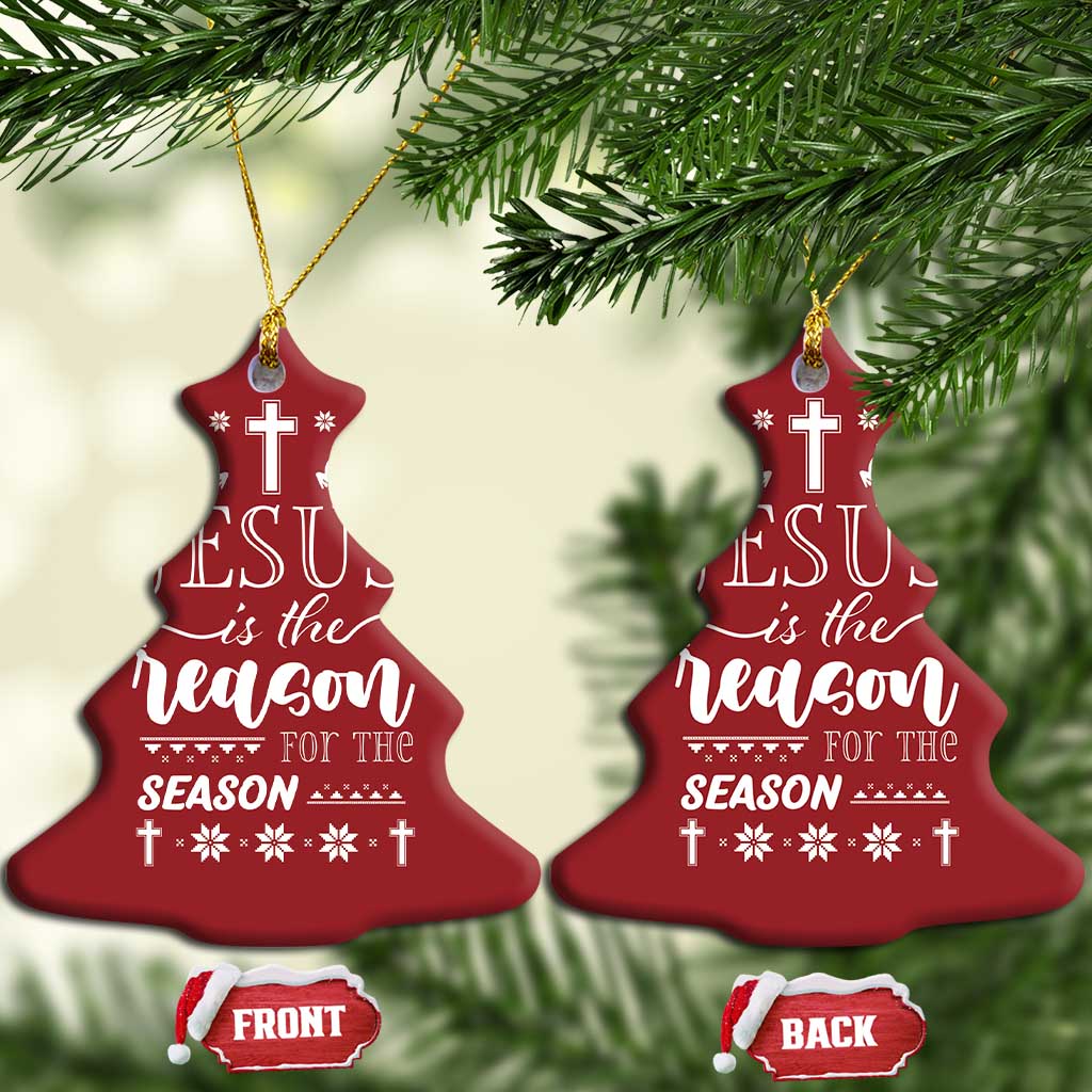 Christian Christmas Christmas Ornament Jesus Is The Reason For The Season Xmas Faith - African Pride