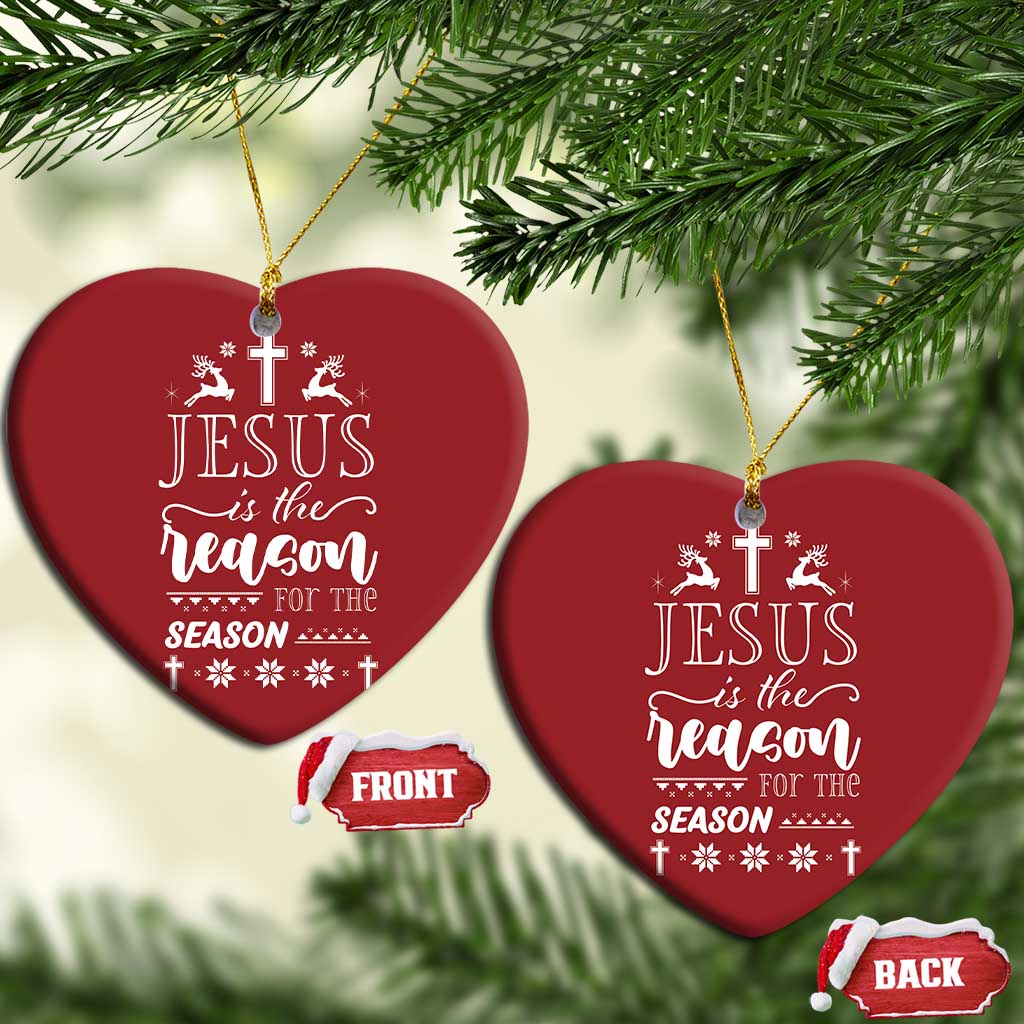 Christian Christmas Christmas Ornament Jesus Is The Reason For The Season Xmas Faith - African Pride