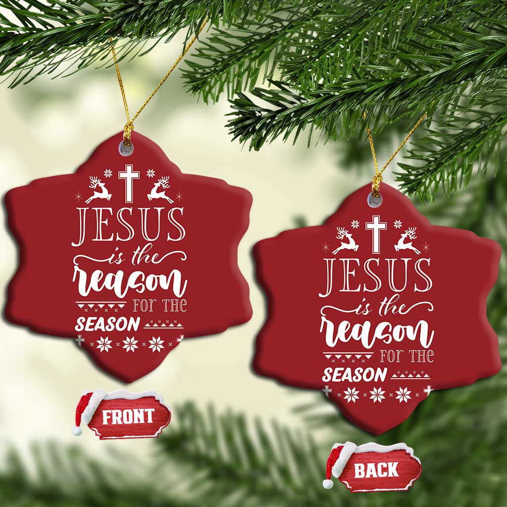 Christian Christmas Christmas Ornament Jesus Is The Reason For The Season Xmas Faith - African Pride