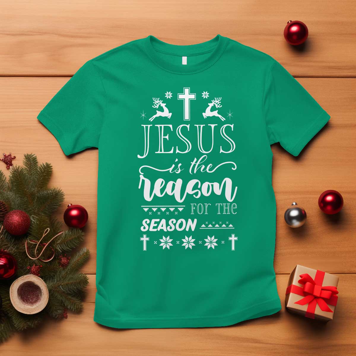 Christian Christmas T Shirt Jesus Is The Reason For The Season Xmas Faith - African Pride