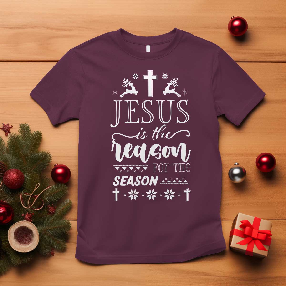 Christian Christmas T Shirt Jesus Is The Reason For The Season Xmas Faith - African Pride