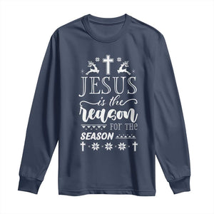 Christian Christmas Long Sleeve Shirt Jesus Is The Reason For The Season Xmas Faith - African Pride