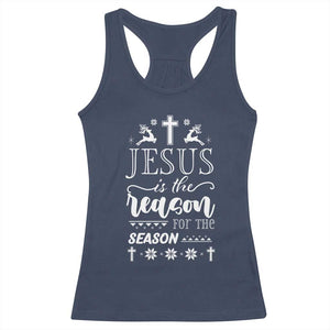 Christian Christmas Racerback Tank Top Jesus Is The Reason For The Season Xmas Faith - African Pride