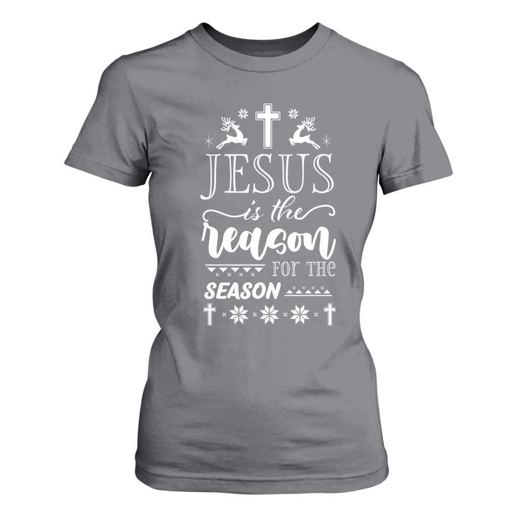 Christian Christmas T Shirt For Women Jesus Is The Reason For The Season Xmas Faith - African Pride