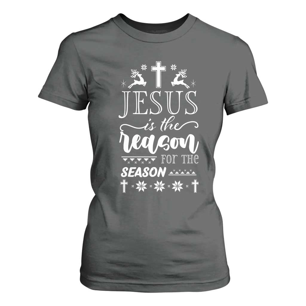 Christian Christmas T Shirt For Women Jesus Is The Reason For The Season Xmas Faith - African Pride