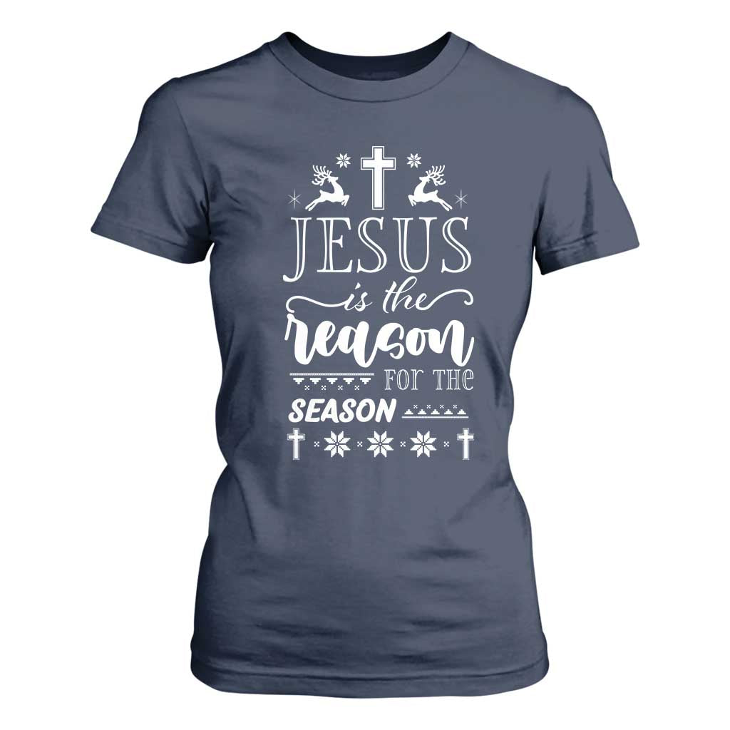 Christian Christmas T Shirt For Women Jesus Is The Reason For The Season Xmas Faith - African Pride