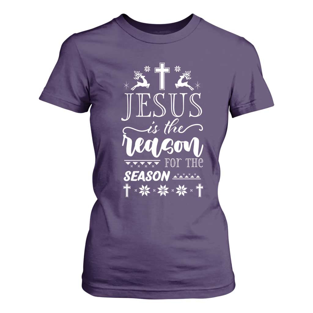 Christian Christmas T Shirt For Women Jesus Is The Reason For The Season Xmas Faith - African Pride
