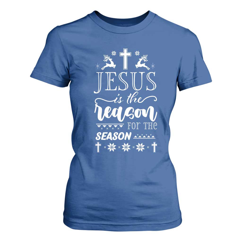 Christian Christmas T Shirt For Women Jesus Is The Reason For The Season Xmas Faith - African Pride