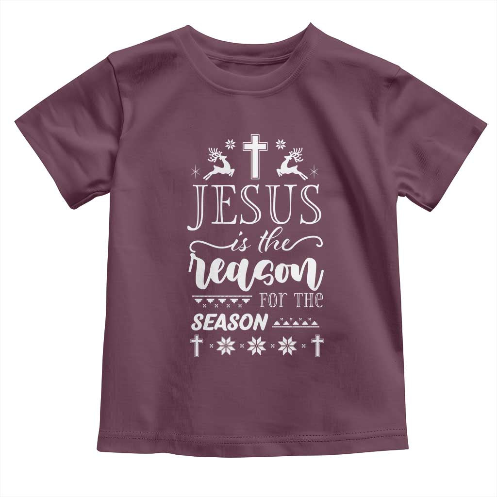 Christian Christmas Toddler T Shirt Jesus Is The Reason For The Season Xmas Faith - African Pride