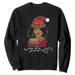 Sassy Afro Queen Black Woman Sweatshirt Christmas Afro