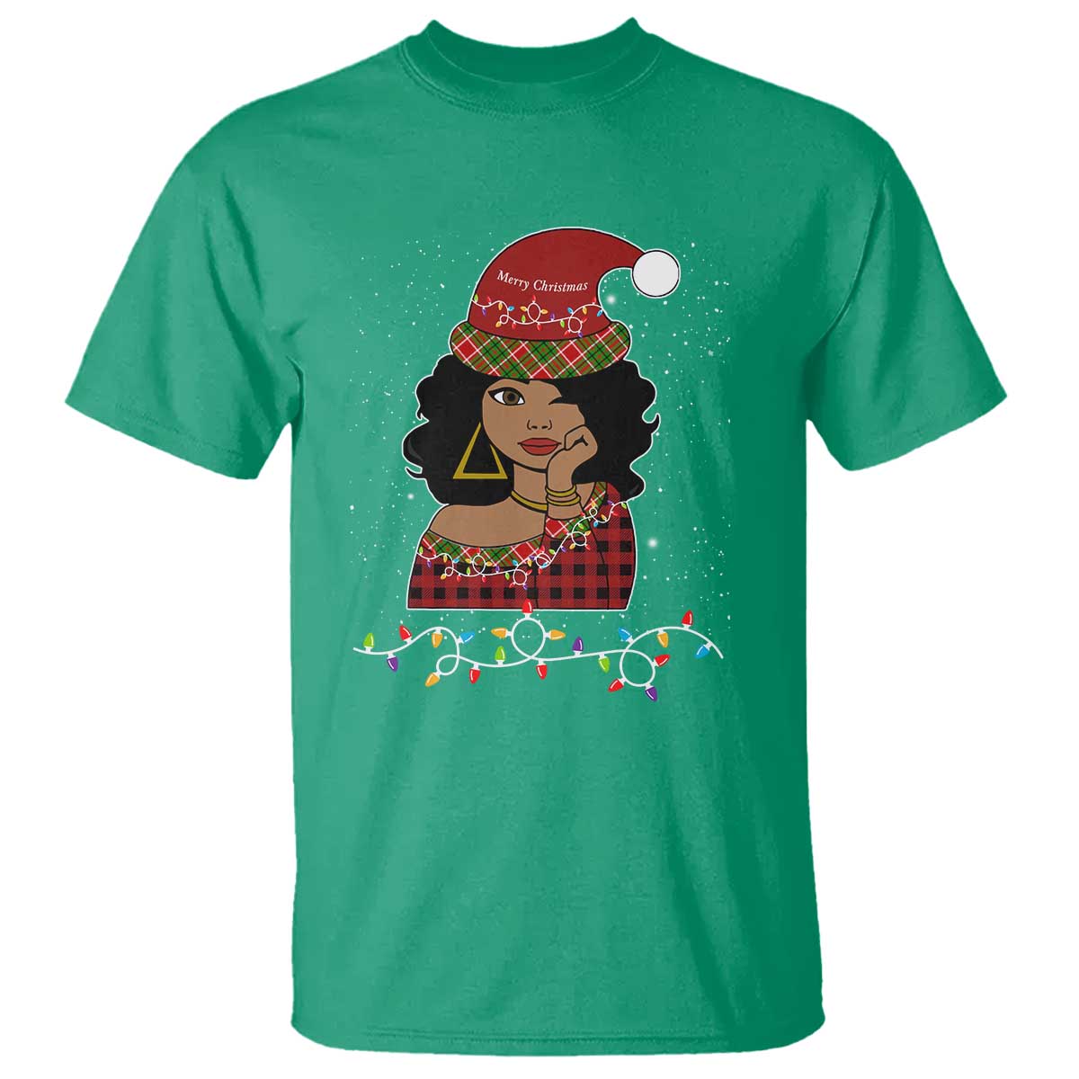 Sassy Afro Queen Black Woman T Shirt Christmas Afro