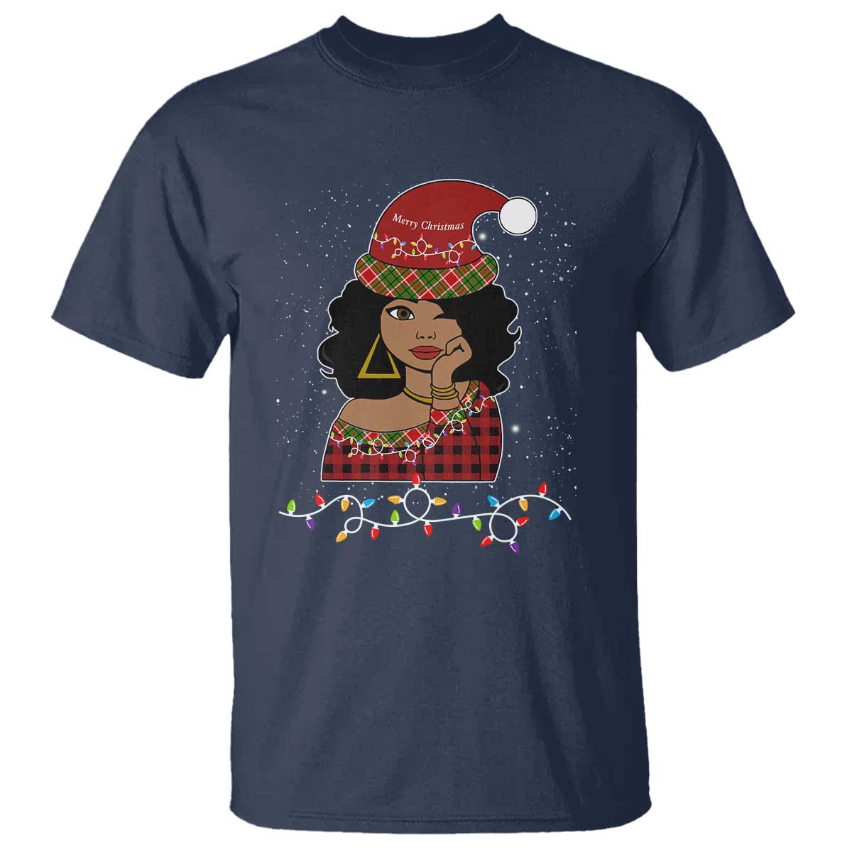 Sassy Afro Queen Black Woman T Shirt Christmas Afro
