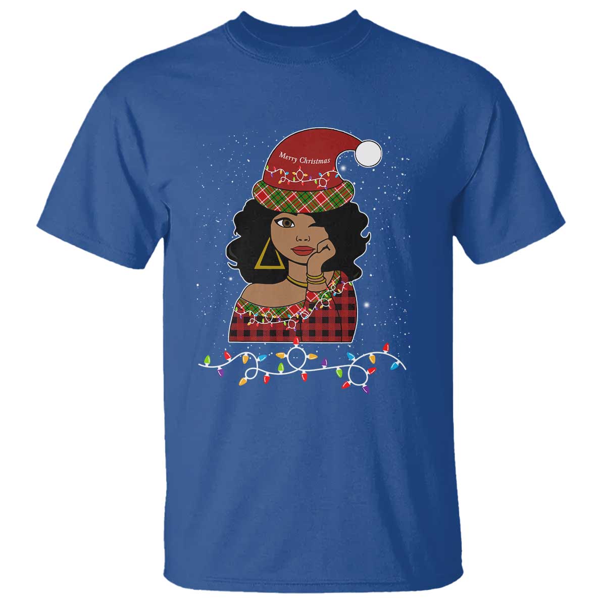 Sassy Afro Queen Black Woman T Shirt Christmas Afro