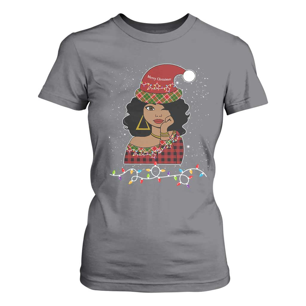 Sassy Afro Queen Black Woman T Shirt For Women Christmas Afro