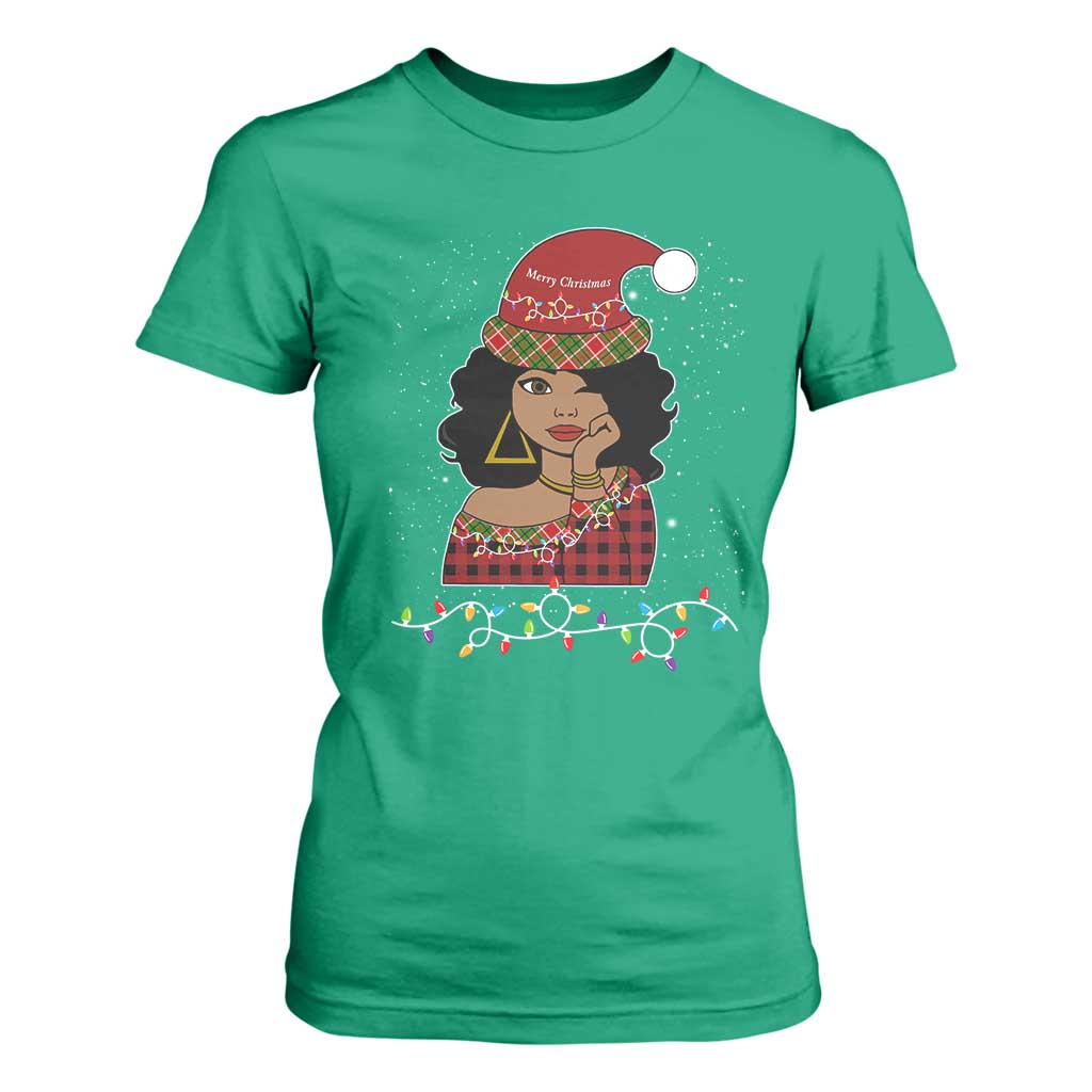 Sassy Afro Queen Black Woman T Shirt For Women Christmas Afro