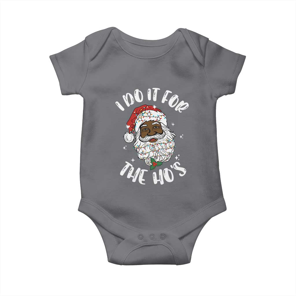 Funny Santa Claus Baby Onesie African American Xmas Vintage Black Santa - African Pride