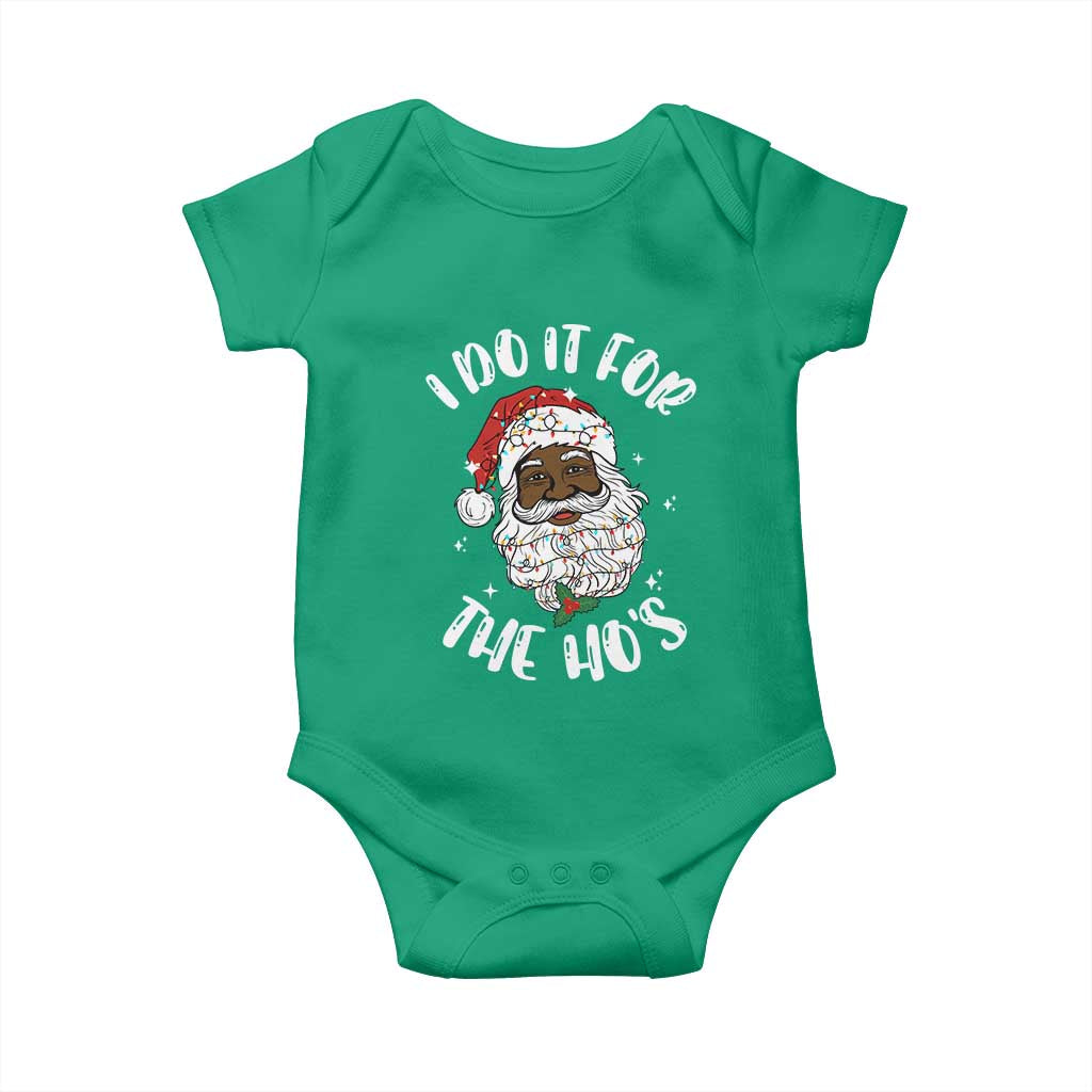 Funny Santa Claus Baby Onesie African American Xmas Vintage Black Santa - African Pride