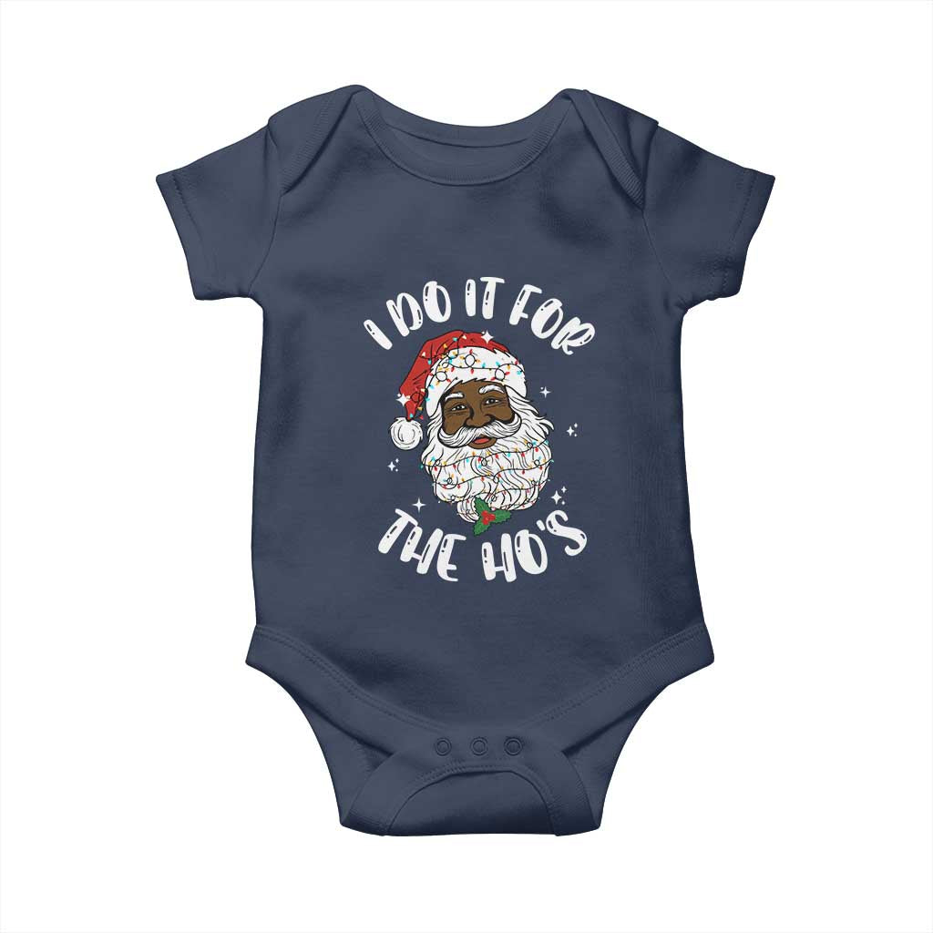 Funny Santa Claus Baby Onesie African American Xmas Vintage Black Santa - African Pride