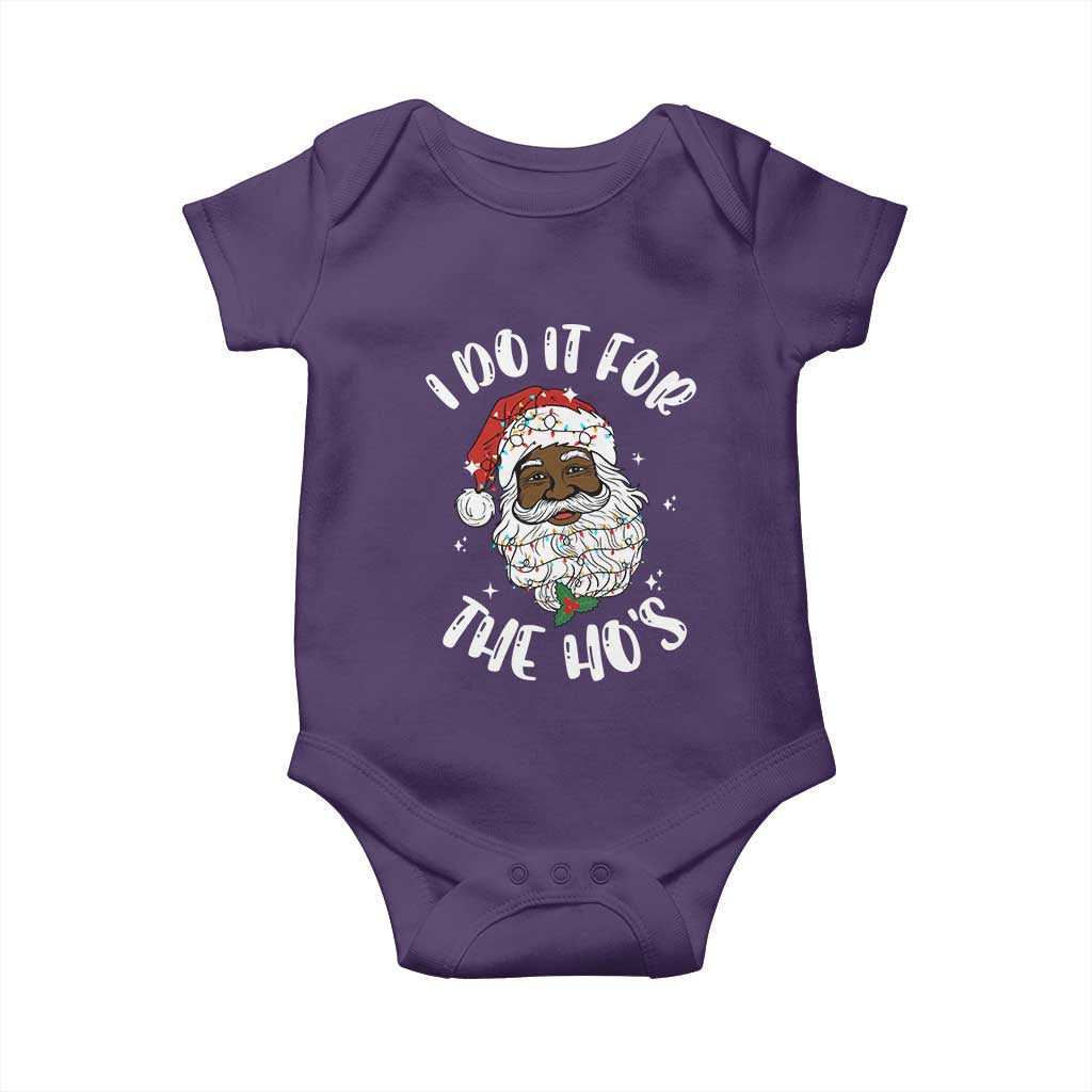 Funny Santa Claus Baby Onesie African American Xmas Vintage Black Santa - African Pride