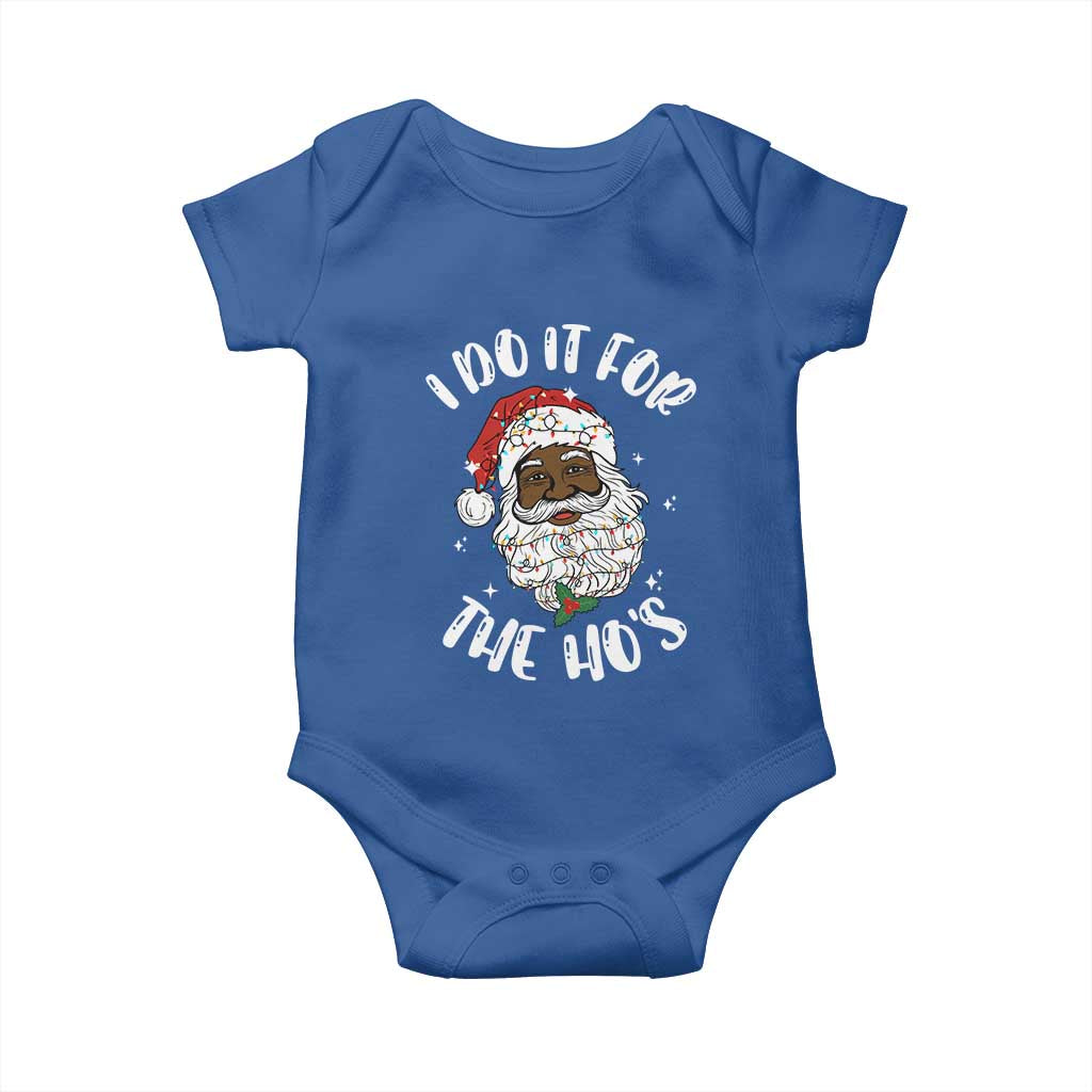 Funny Santa Claus Baby Onesie African American Xmas Vintage Black Santa - African Pride