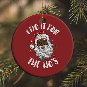 Funny Santa Claus Christmas Ornament Afro African American Xmas Vintage Black Santa