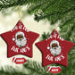 Funny Santa Claus Christmas Ornament Afro African American Xmas Vintage Black Santa