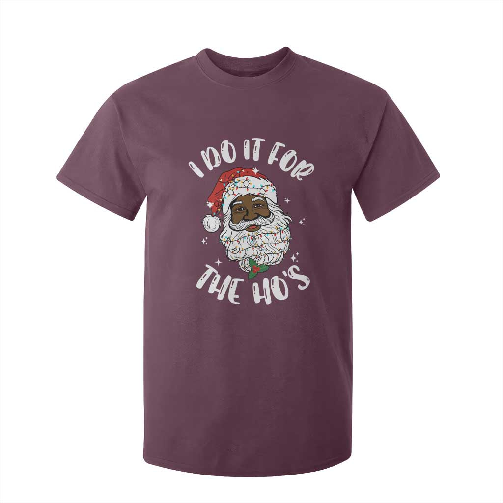 Funny Santa Claus T Shirt For Kid African American Xmas Vintage Black Santa - African Pride